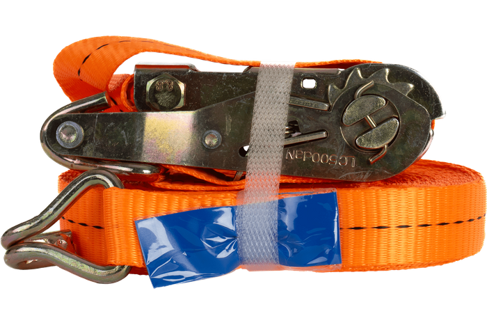 UNITRAILER 12m/25mm/1t oranžen pritrdilni trak z napenjalcem