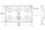 HORPOL LWD2153 LED notranja avtomobilska svetilka 900lm s stikalom