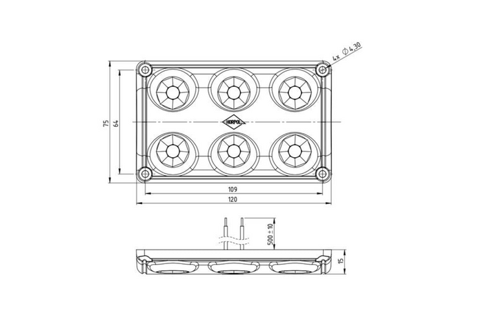 HORPOL LWD2325 LED notranja avtomobilska svetilka 720lm