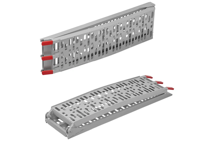 ProPlus 390096 zložljive aluminijaste rampe za prikolice 220 cm 680 kg komplet 2 kosov