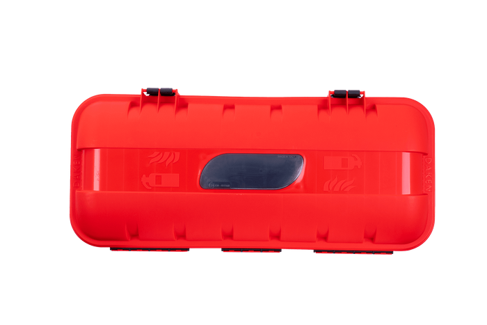 Škatla za gasilni aparat 9/12kg DAKEN 82510 STRIKE 707x322x239mm rdeča