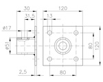 Adapter za izvlečno oporo ročice WINTERHOFF SF 60