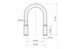 Ovalna objemka DROMET tipa B M10 23×41 mm